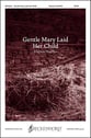 Gentle Mary Laid Her Child SATB choral sheet music cover